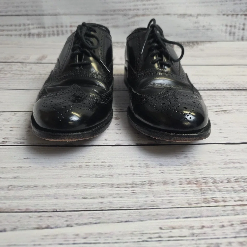 Florsheim Shoes Men's Black Leather Brogue Oxford Wingtip 20381‎ Size 9 1/2 D